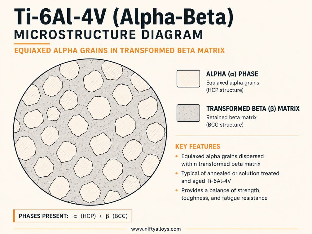Ti-6Al-4V alpha-beta microstructure diagram